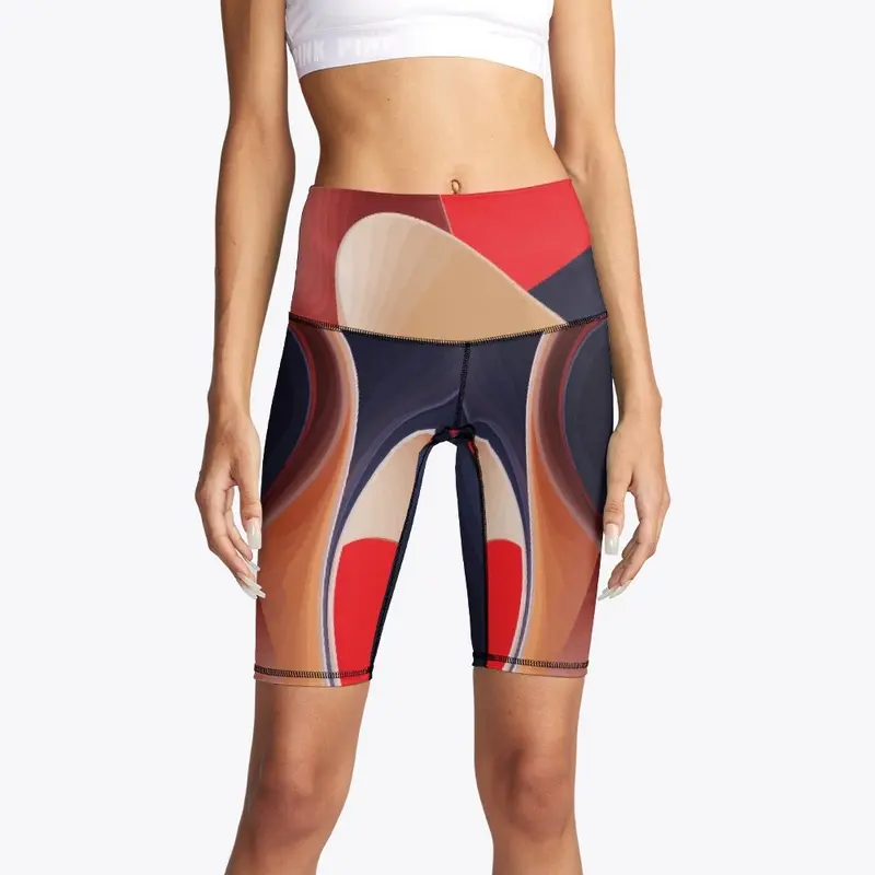 Abstract Flow Bike Shorts