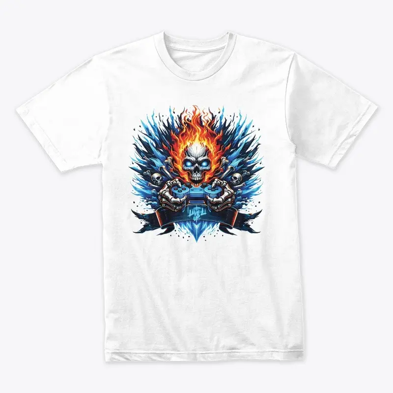 Level Up Skull Gamer Tee