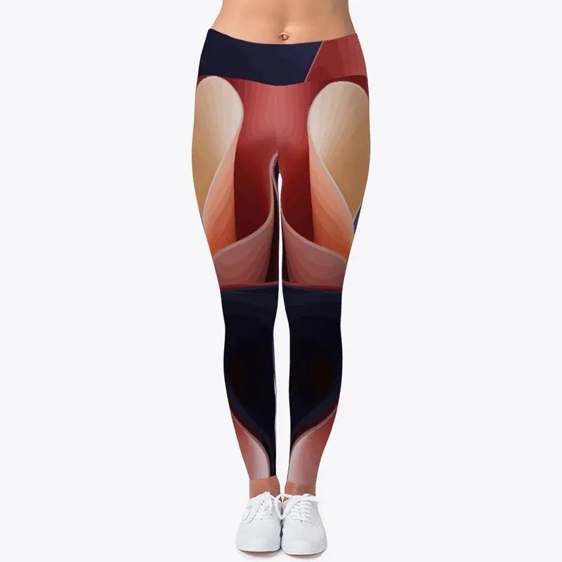 Elegant Flow Abstract Leggings